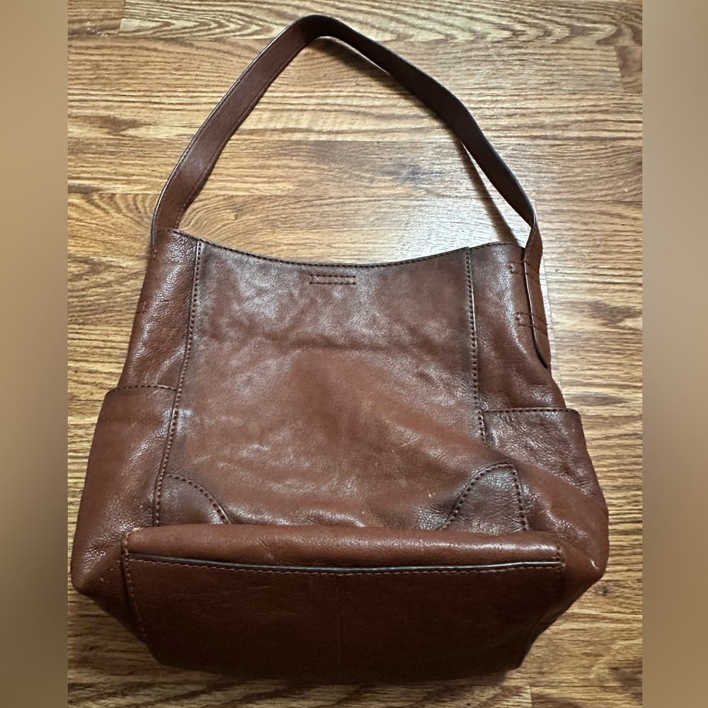 FRYE Leather Side Pocket Boho Purse - Picture 5 of 16